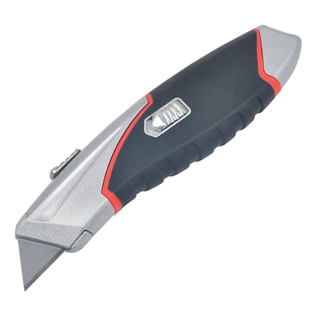 Steel Grip Steel Grip 6-1/2 in. Retractable Quick Open Utility Knife Silver 1 pk DR76527